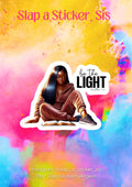 Be The Light Vinyl Sticker: Christian Woman Inspirational Art