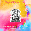 Funny Retro "Accident" Sticker – Dark Humor Vinyl Decal