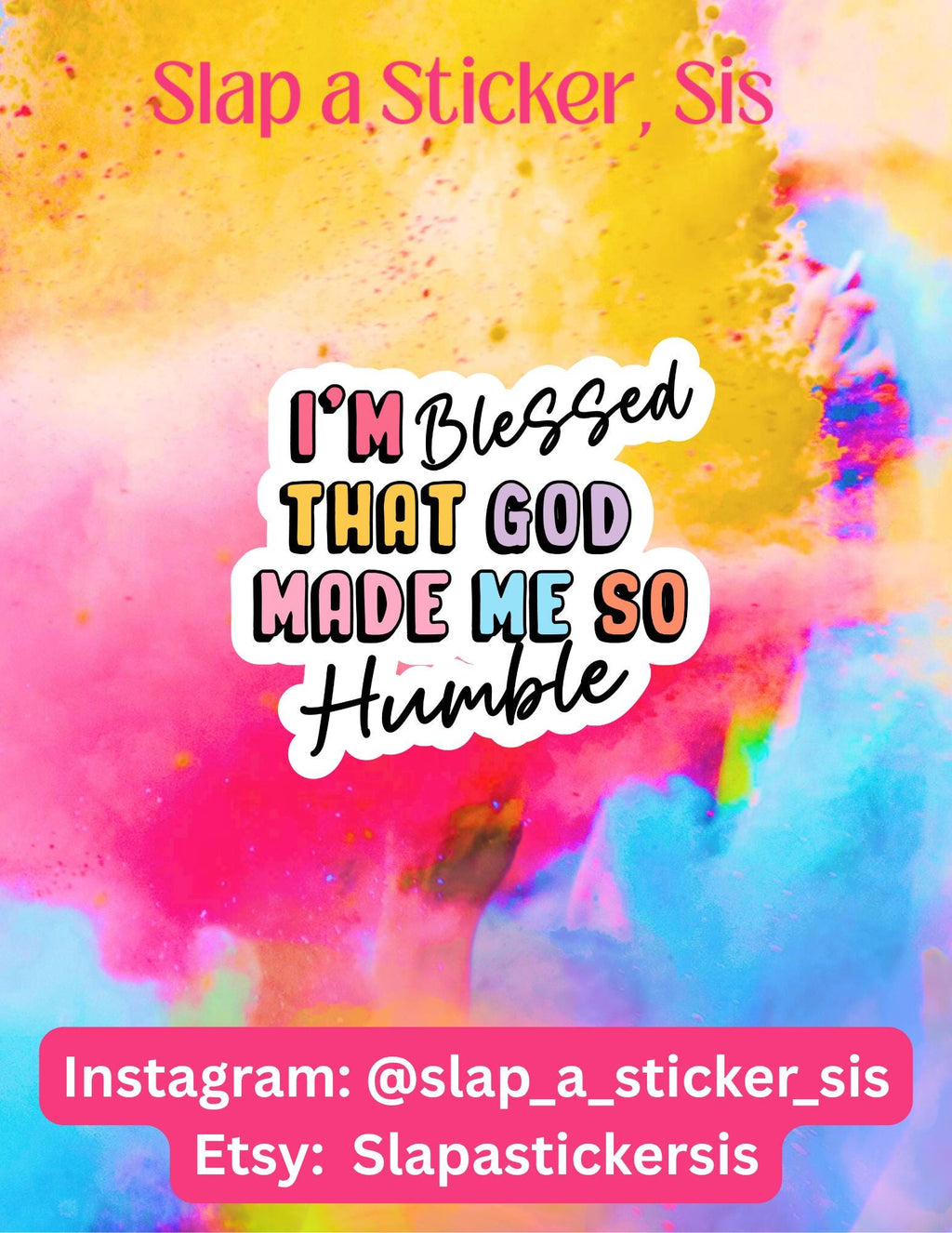 Funny Christian Humor Sticker | Spiritual Sass Vinyl Decal