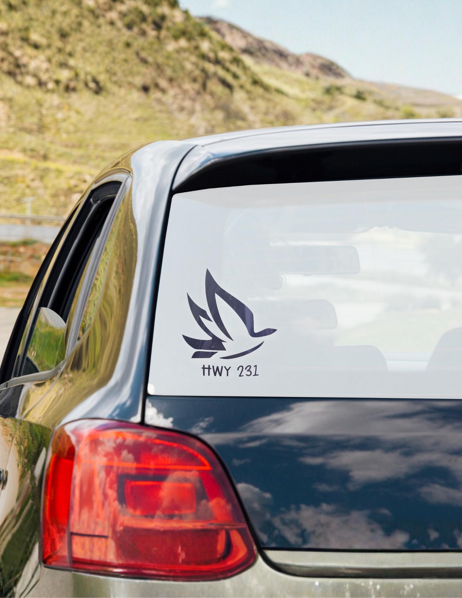 HWY 231 Dove Church Sticker / Vinyl Decal