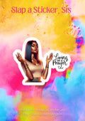 Living on a Prayer Sticker: Black Woman Art, Waterproof Vinyl Decal