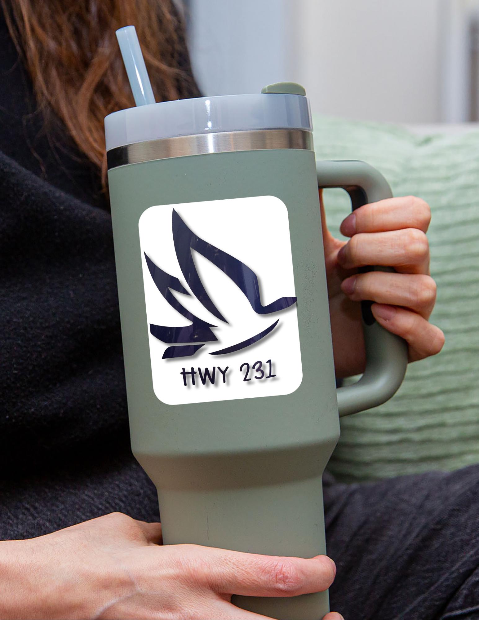 HWY 231 Dove Church Sticker / Vinyl Decal